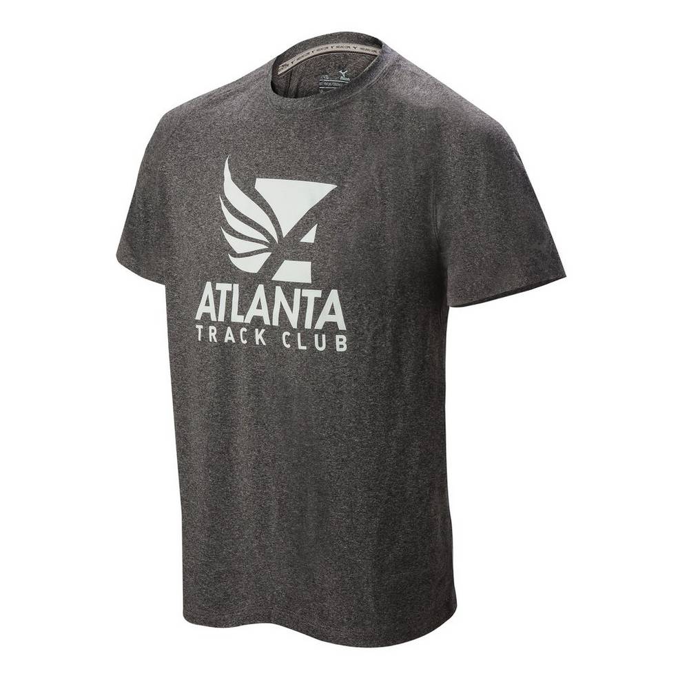 Camisetas Mizuno Atlanta Track Club Inspire 2.0 Hombre Gris Oscuro España FCAD-24790